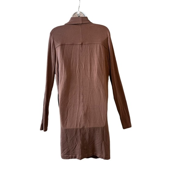 ATHLETA Cozy Soft Canopy Wrap in Nirvana Mineral Brown Cardigan Small - Picture 4 of 12